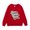 Red, variant on Boys Sweatshirts Childrens Retro Letter Print Crew Neck Long Sleeve Pullover Hoodless Top Black 3-4 Years