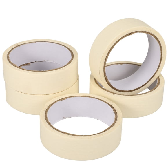 OULII 5 Rolls White Paper Masking Tape for Painting and Home Improvement 1.2in x 65.6ft