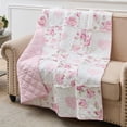 thumbnail image 4 of Greenland Home Veronica's Hearts Shabby Chic Ruffled Quilted Throw Blanket, 4 of 8