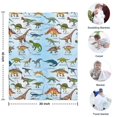 thumbnail image 4 of Colorful Dinosaurs Names Labels Pattern Blanket,Comfortable Soft Lamb Wool Throw Blanket,All Season,Warm Lightweight Blankets for Sofa Bed Couch Living Room Chair,30"x40", 4 of 4