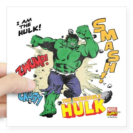 Cafepress Hulk Smash Square Sticker 3 X 3 Square Sticker 3 X