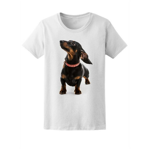 Smartprints Mens Graphic Tee - Dachshund Puppy - Regular Fit 100% Cotton
