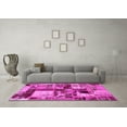 thumbnail image 3 of Ahgly Company Indoor Rectangle Patchwork Pink Transitional Area Rugs, 5' x 7', 3 of 4
