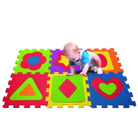 Foam Mat Puzzle Pieces Play Mat Set - Great for Kids to Learn and