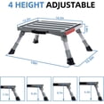 thumbnail image 3 of GarfatolRv Silver, 16.5" x 2.75", Aluminum RV Steps, Adjustable Height with Non-Slip Rubber Feet, 3 of 6
