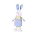 thumbnail image 4 of Lindo muñeco de conejo de Pascua de pie, juguete de peluche rústico decorativo en miniatura para Azul, 4 of 9