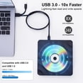 thumbnail image 4 of Unidad externa de DVD QDSYLQ USB 3.0 grabadora de CD para PC y Mac, 4 of 7
