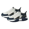 thumbnail image 5 of Fashion Men's Shoes, Durable Lightweight Breathable Shoes Upper Casual Versatile Sneakers for Gym Hiking Short Trips Indoor Sports , White 44, 5 of 8