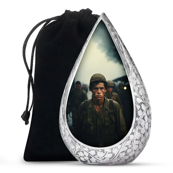 JAGSHASHI Solitary Soldier - Urns For Cremation Ashes - Urn For Adult Ashes - Urn For Ashes Adult - Ashes Urns Human Remains - Large Cremation Urn - Large Urn - 10 Inch - Large