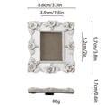 thumbnail image 2 of Floral White Magnetic Photo Frame for Refrigerator - Elegant Picture Holder, Decorative Fridge Magnet for Home Kitchen Office, Personalize Memories Display Art, Holds 4x6 Inches Photos, 2 of 5