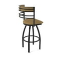 thumbnail image 2 of 860 Hunter 25" Swivel Counter Stool with Black Wrinkle Finish and Canter Saddle Seat and Back, 2 of 5