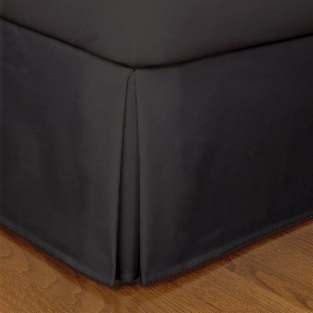Details about   Luxury Hotel Tailored Bedskirt TWIN Classic 14" Drop Length PleatedStyling Black 