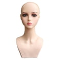 thumbnail image 3 of Realistic Mannequin Head Display Stand Tabletop Manikin for Jewelry s Displaying Making Styling Hats Beginner Stylist Shopping Mall Style B, 3 of 10