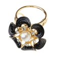 thumbnail image 4 of Elegante Bufanda Hebil Bufandas de Broche Clips Hebil Negro Sunnimix Hebilla de bufanda de flores, 4 of 8