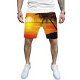 thumbnail image 4 of PEASKJP Men's Mesh Shorts Workout Gym Shorts Lounge Shorts with Zipper Pockets,Orange M, 4 of 4