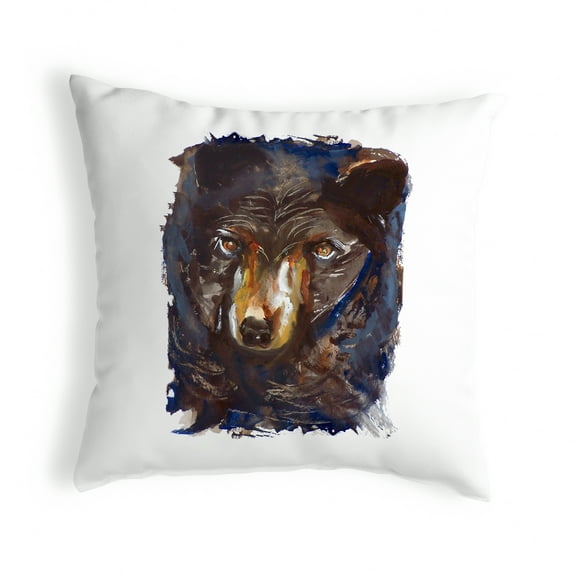 Betsy Drake KS281 12 x 12 in. Betsys Bear Small No-Cord Pillow