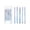 Blue, variant on Quick-Dry Gel Pens Set, 0.5mm Smooth Writing Press-To-Tip Ballpoint Pens, Transparent Barrel Ink View Pens for Office Note-Taking, Journaling, Signing, and Daily Use