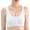 White, variant on JGTDBPO Front Closure Bras For Women No Underwire Plus Size Full Coverage Bras Front Snap Bras Post Surgery Front Closure Brassiere Sports Bra Wireless Minimizer Bra Running Vest Bra