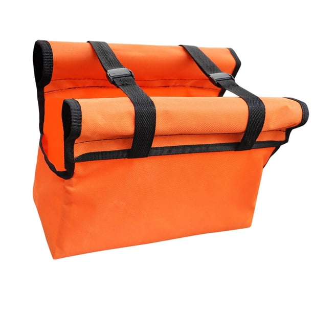 Bolsa de herramientas para escalera plegable, bolsa de almacenamiento, portátil, de tela Oxford, versátil, para escalera de mano. Naranja