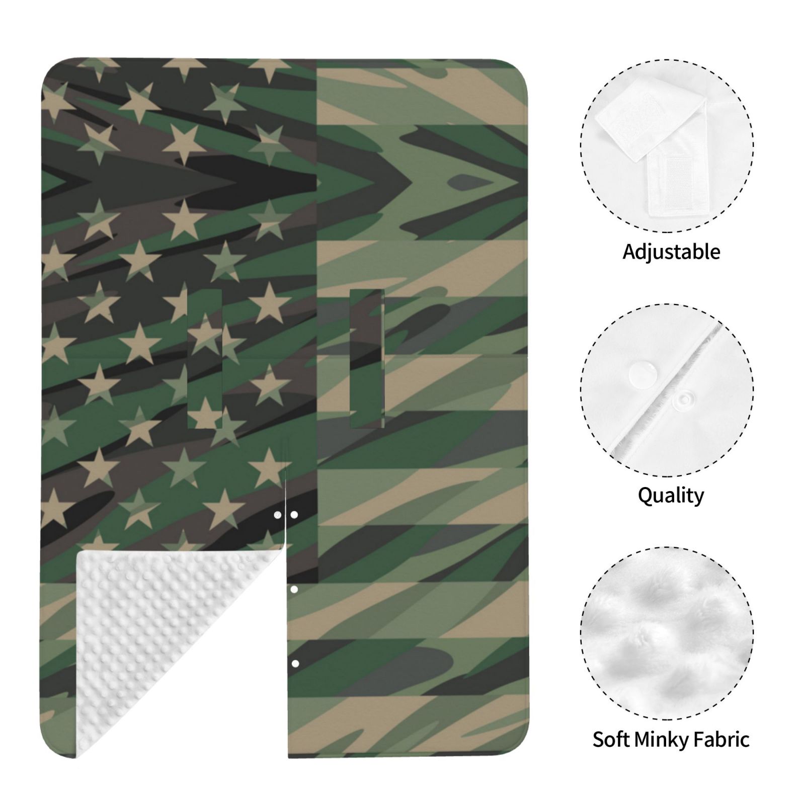 Car Seat Cover Baby - Jungle Green Camo USA Flag Breathable Infant Car Seat Cover for Baby Carseat, Lightweight Comfort Baby Essentials Must Haves Newborn Stuff for Girl Boy