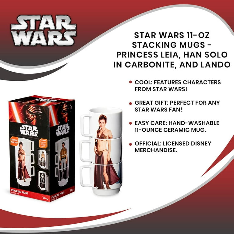Tasses Empilables Star Wars Han Solo & Leia I Love You sur Rapid