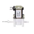 thumbnail image 2 of Válvula solenoide eléctrica de plástico de 1/4" y 24V de CC, normalmente cerrada, interruptor de flujo de entrada de agua, 2 of 3