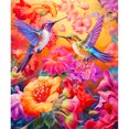 thumbnail image 1 of Kit de pintura por números sobre lienzo, arte al óleo artesanal, imagen de colibrí, decoración del hogar, 50x60cm, 1 of 9
