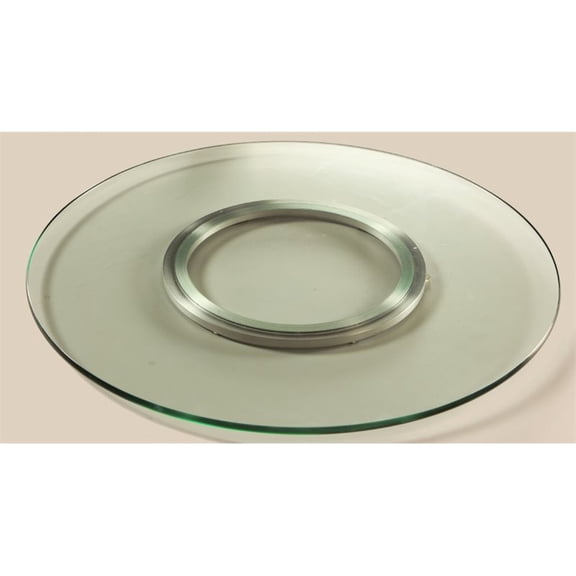 Chintaly Imports Lazy Susan, Clear, Glass