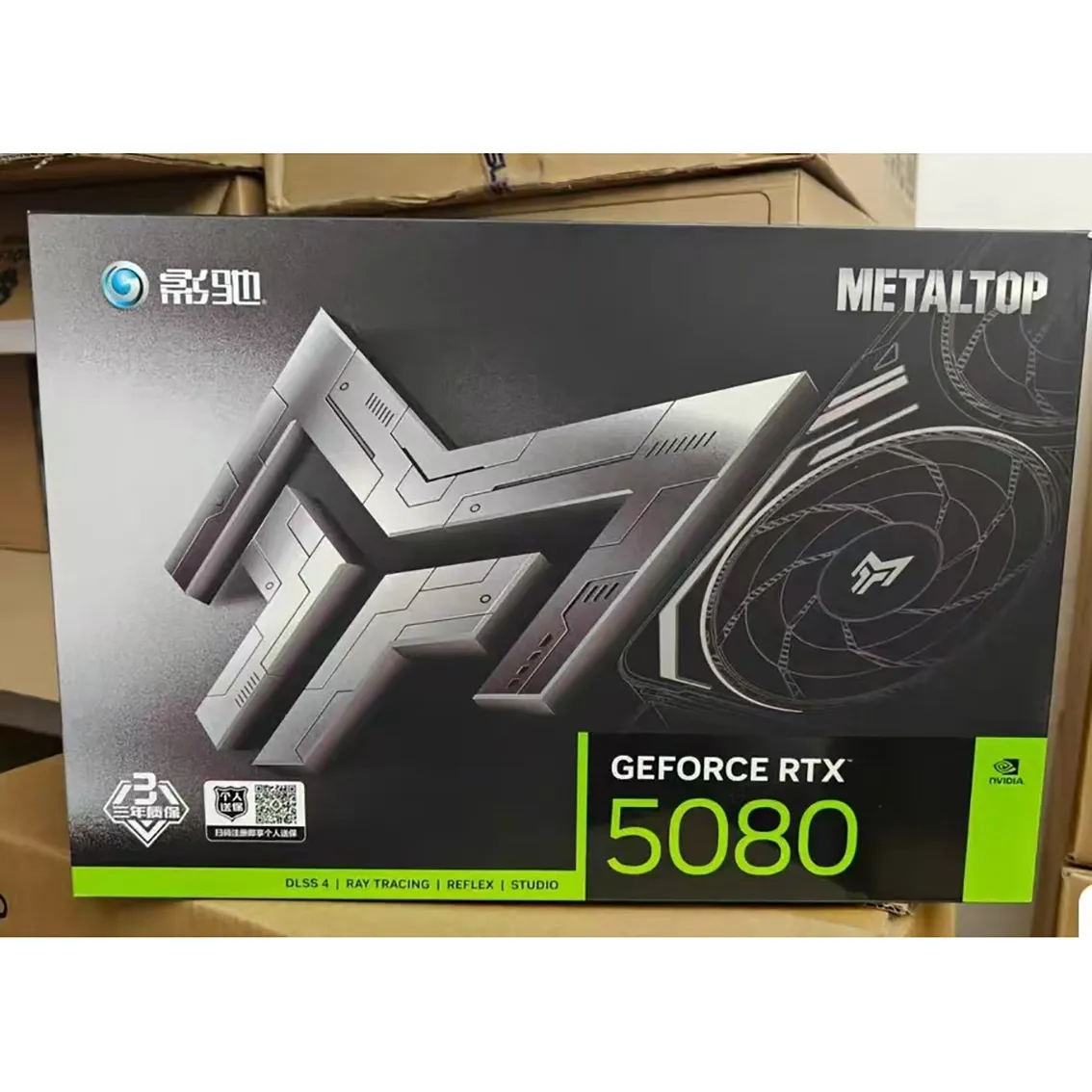 GALAX RTX 5080 Metal Master Black Gold Edition 16GB GDDR7 256 BIT Graphics Card