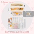 thumbnail image 2 of ‎TACYKIBD Pencil Case Large Capacity Pencil Pouch, Aesthetic Pencil Case Pouch, Cute Pencil Case Kawaii Pencil Bag, Preppy Pencil Case  Stationery Storage Bag, 2 of 6