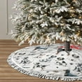 thumbnail image 3 of Christmas Tree Skirt, funny Cute Dog Dalmatian Christmas Tree Decorations Indoor, Tree Skirts Mat With Tassel Trim for Halloween New Year Holiday Christmas Party Decor 36 Inches, 3 of 7