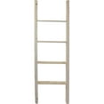 thumbnail image 3 of Ekena Millwork 19"W x 60"H x 3 1/2"D Vintage Farmhouse 4 Rung Ladder, Barnwood Decor Collection, Chalk Dust White, 3 of 13