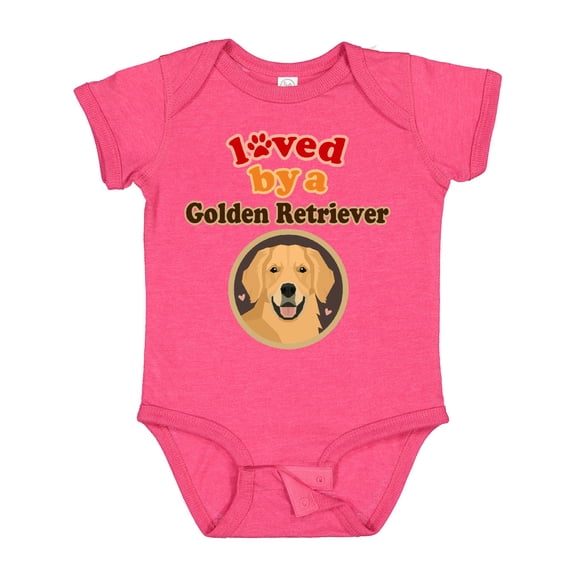 Inktastic Golden Retriever Dog Lover Boys or Girls Baby Bodysuit