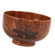 thumbnail image 1 of Cuenco de madera para servir, plato redondo de madera de estilo japonés para ensalada, té, postre o fruta. Conejo, 1 of 5