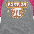 thumbnail image 3 of Instant Message - Easy As Pi - Toddler & Youth Girls Raglan Graphic T-Shirt, 3 of 5