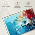 thumbnail image 6 of Elephant Stock Red And Blue Abstract Wall Art - Horizontal Canvas Wall Art - Living Room Wall Decor - Abstract Canvas - Blue And Teal Decor - 45" x 30", 6 of 8