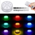 thumbnail image 2 of Luz LED sumergible para piscina con control remoto RF, impermeable, para estanque, fiesta, jardín., 2 of 9