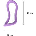 thumbnail image 2 of Equipo de yoga, pilates, fitness, entrenamiento de fuerza, soporte de resistencia de pantorrillaYoga Pilates Ring Fascia Tool para muslos, músculos abdominales y entrenamiento de piernas (púrpura) esquí esquí Gafas de esquí, 2 of 5