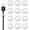 White, variant on 12PCS Adhesive Cable Clips, Cord Holder Organizer for Desk, Nightstand & Office, Wire Management for Charger, Mouse & Electronics