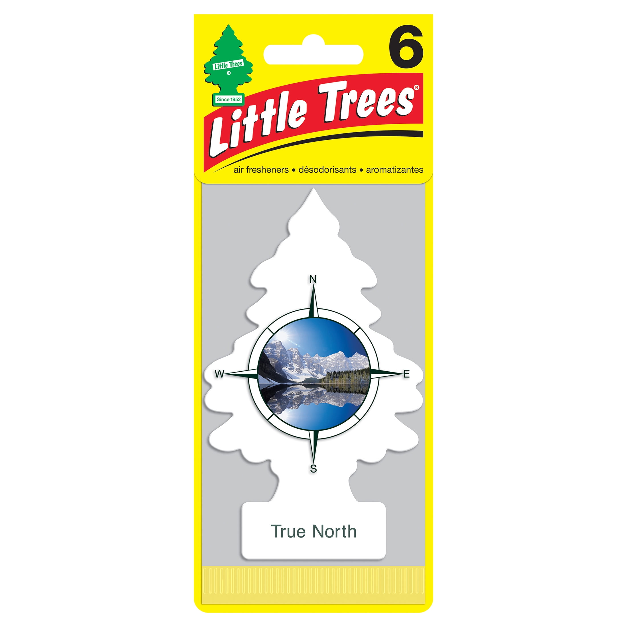Little Trees Air Freshener True North Fragrance, 6 Pack
