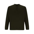 thumbnail image 4 of BXINGOHAI Men's casual Crewneck Sweatshirt Thick Loose fit Soft Basic Pullover Sweatshirt Today Sales Army Green,L, 4 of 6