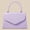 Lavender, variant on Women's Elegant Top Handle Handbag, Pebbled PU Leather Satchel Purse, Structured Shoulder Bag for Work, Party & Daily Use