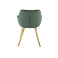 thumbnail image 2 of Topline Home Furnishings Dining Arm Chair, Velvet & Gold, 2 of 6