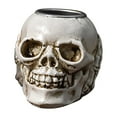 thumbnail image 4 of Halloween Skeleton Decorations Realistic Resin Skull Heads Figurine Ornaments Terror Skull Resin Crafts Gothic Decoration for Home Office Desk, 4 of 8