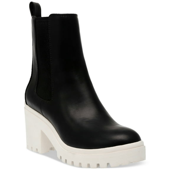 Wild Pair Brooklan Chelsea Booties Black/Bone, 8.5M