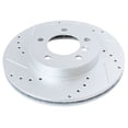 thumbnail image 3 of Geelife Brake Rotor Drilled & Slotted Zinc Coated Front & Rear Kit, 3 of 9