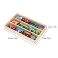 thumbnail image 5 of Xirurus Wooden Train Set Child Friendly Safe Colorful Lightweight Wood Toy Train Set with Display Box for Boys Girls, 5 of 6