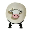 thumbnail image 2 of Hearth & Gear Animal Decorative Toilet Paper Holder Toilet Paper Storage Rack Cow Toilet Paper Roll Holder Suitable For Bathroom Shelves Tables Counters And Floors Features Clarinet Ornament Small, 2 of 6