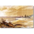 thumbnail image 1 of Ceramic Tile Mural-Thomas Moran Landscapes Painting 556. 25.5" w x 17" h using (24) 4.25 x 4.25 ceramic tiles, 1 of 3