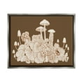 thumbnail image 3 of Stupell Industries Mushroom Cluster Sketch Brown Boho Forest Forage Luster Gray Framed Floating Canvas Wall Art, 16x20, by Ziwei Li, 3 of 5